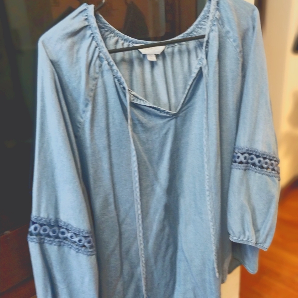 Denim Flowing Shirt